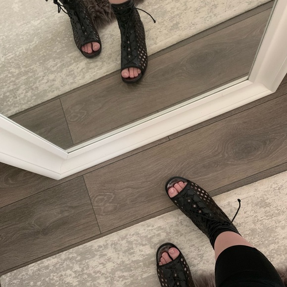 Proenza Schouler Lace-Up Cage Flat Boot Open Toe - Picture 7 of 9